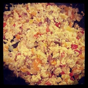 bacon egg scramble